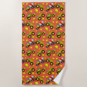 Serviette de plage Zone de construction (Devant)