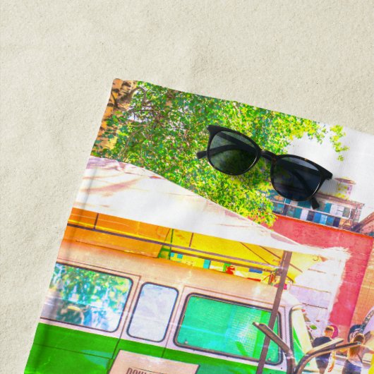 Serviette De Plage Zone Graffiti d'architecture de Minsk Bélarus (En situation)