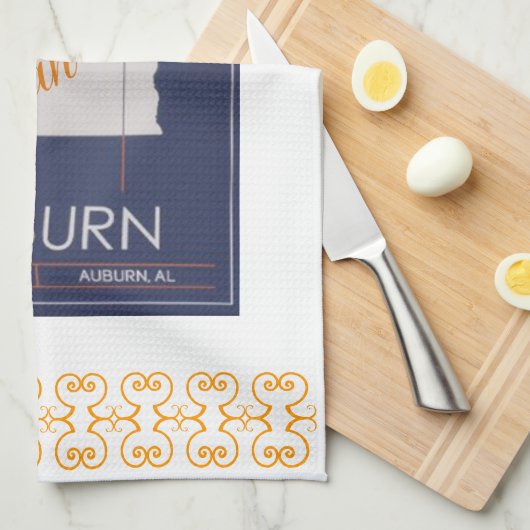 Serviette de plat auburn (Quart Plié)