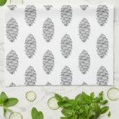 Serviette de plat blanc en épinette (Plié)