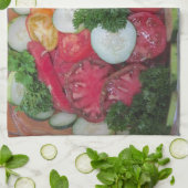 Serviette de plat Bounty pour l'été (Plié)