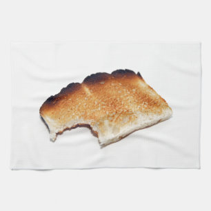 Serviette de plat brûlée de cuisine de pain gril