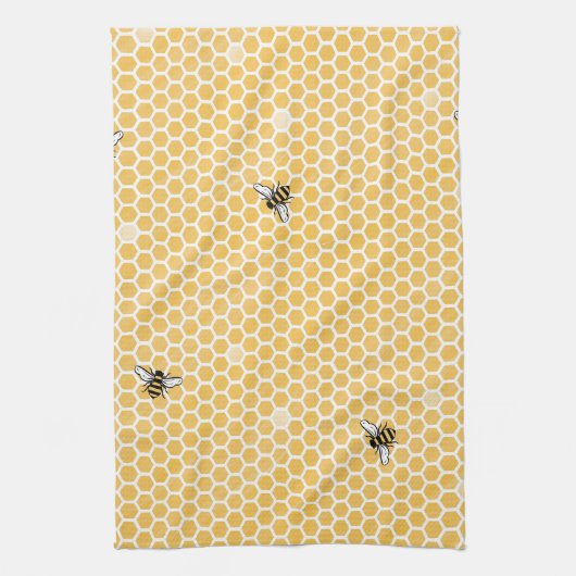 Serviette de plat d'abeille de miel (Vertical)