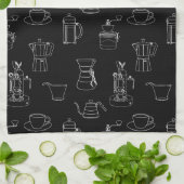 Serviette de plat d'attirail de café (Plié)