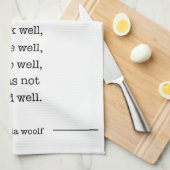 Serviette de plat de citation (Quart Plié)