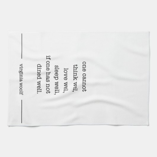 Serviette de plat de citation (Horizontal)