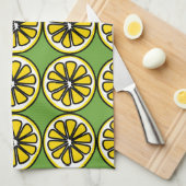 Serviette de plat de cuisine de jaune de vert de (Quart Plié)