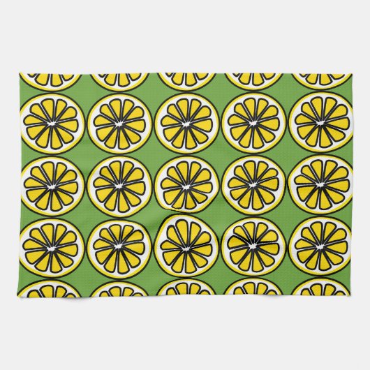 Serviette de plat de cuisine de jaune de vert de (Horizontal)