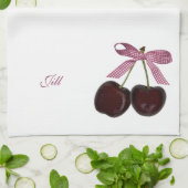 Serviette de plat de cuisine de merisiers de (Plié)