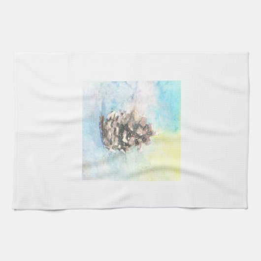 Serviette de plat de cuisine de Pinecone (Horizontal)