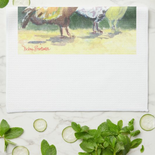 Serviette de plat de cuisine de poulet (Plié)