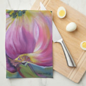 Serviette de plat de fleur de cornouiller (Quart Plié)