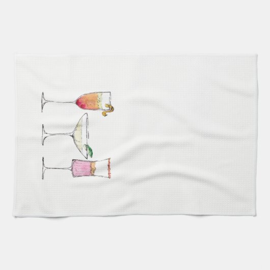 Serviette de plat d'heure heureuse (Horizontal)