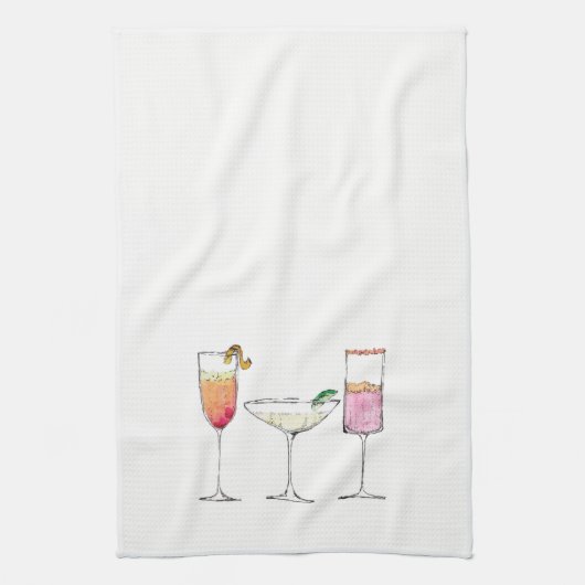 Serviette de plat d'heure heureuse (Vertical)
