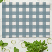 Serviette de plat en bleu Checker (Plié)