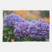 Serviette de plat impressionniste d'hortensia (Horizontal)