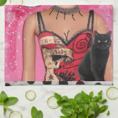 Serviette de plat J’ai deux humeurs : Namaste ou j (Plié)