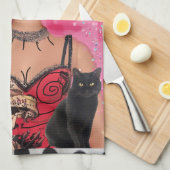 Serviette de plat J’ai deux humeurs : Namaste ou j (Quart Plié)