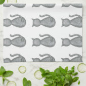 Serviette de plat mignonne de cuisine de chat (Plié)