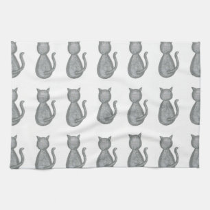Serviette de plat mignonne de cuisine de chat
