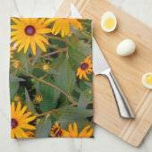 Serviette de plat observée par noir de susan (Quart Plié)