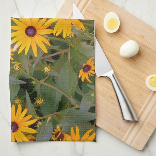 Serviette de plat observée par noir de susan (Quart Plié)