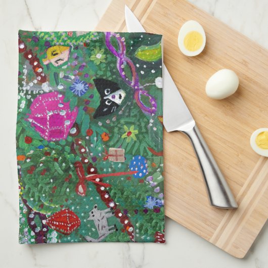 Serviette de plat pour les vacances (Quart Plié)