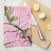 Serviette de plat rose de cuisine de chasse de (Quart Plié)