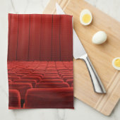 Serviette de plat rouge de cuisine de théâtre de (Quart Plié)