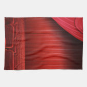 Serviette de plat rouge de cuisine de théâtre de (Horizontal)