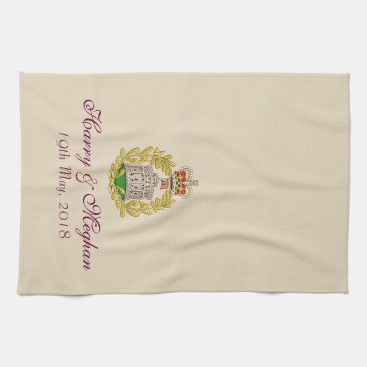 Serviette de plat royale de Harry et de mariage de (Horizontal)