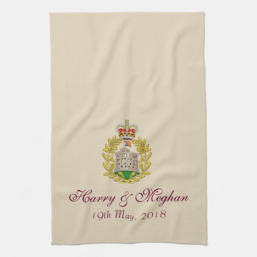 Serviette de plat royale de Harry et de mariage de (Vertical)