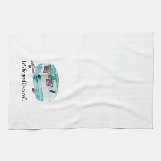 Serviette de plat vintage de cuisine de campeur (Horizontal)