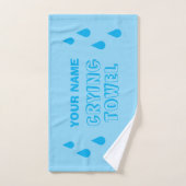 Serviette de pleurs personnalisée avec des larmes (Serviette à main)