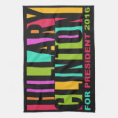 Serviette de poche colorée Hillary Clinton 2016 (Vertical)