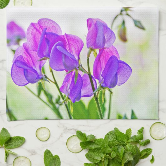 Serviette de pois doux (Plié)