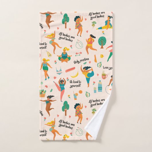 Serviette de positivité corporelle (Serviette à main)