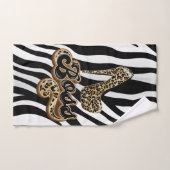 Serviette de Poster de animal Leopard.. Haut talon (Serviette à main)