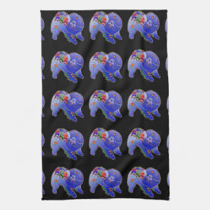 Serviette de premiers rangs de famille de bouffe