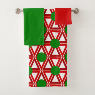 Serviette de Quilt Triangle de Noël