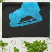 Serviette de raie de hockey sur glace turquoise (Plié)