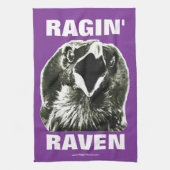 Serviette de rassemblement de Ragin Raven (lettres (Vertical)