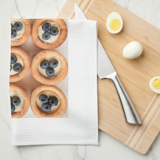 Serviette de recette de bleuet (Quart Plié)