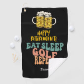 Serviette de retraite pour golfeur (En situation)