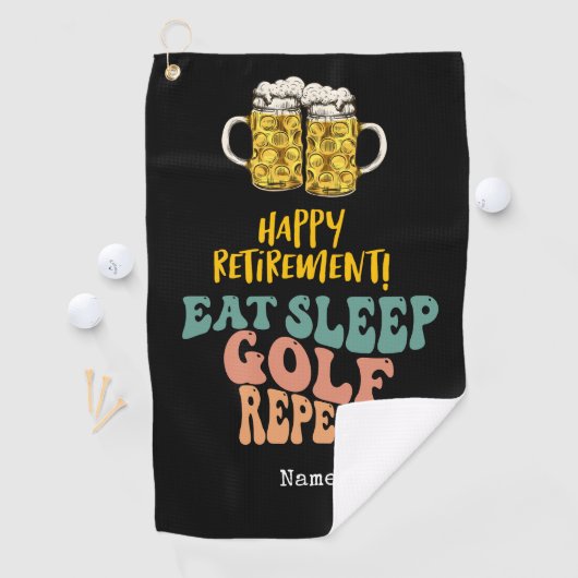 Serviette de retraite pour golfeur (En situation)