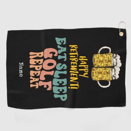 Serviette de retraite pour golfeur (Horizontal)