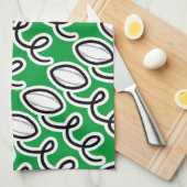 Serviette de rugby personnalisée | Design de thème (Quart Plié)