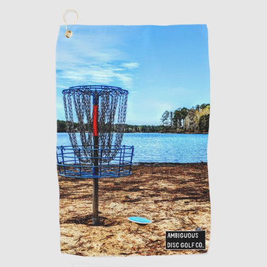 Serviette de sac de golf sur disque (Devant)