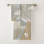 Serviette de salle de bain Ensemble Abstrait Maiso (En situation)