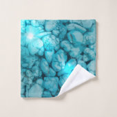 Serviette De Salle De Bain Ensemble Turquoise Gems (Gant de toilette)